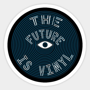 The Future is Vinyl - Blue Record Sticker